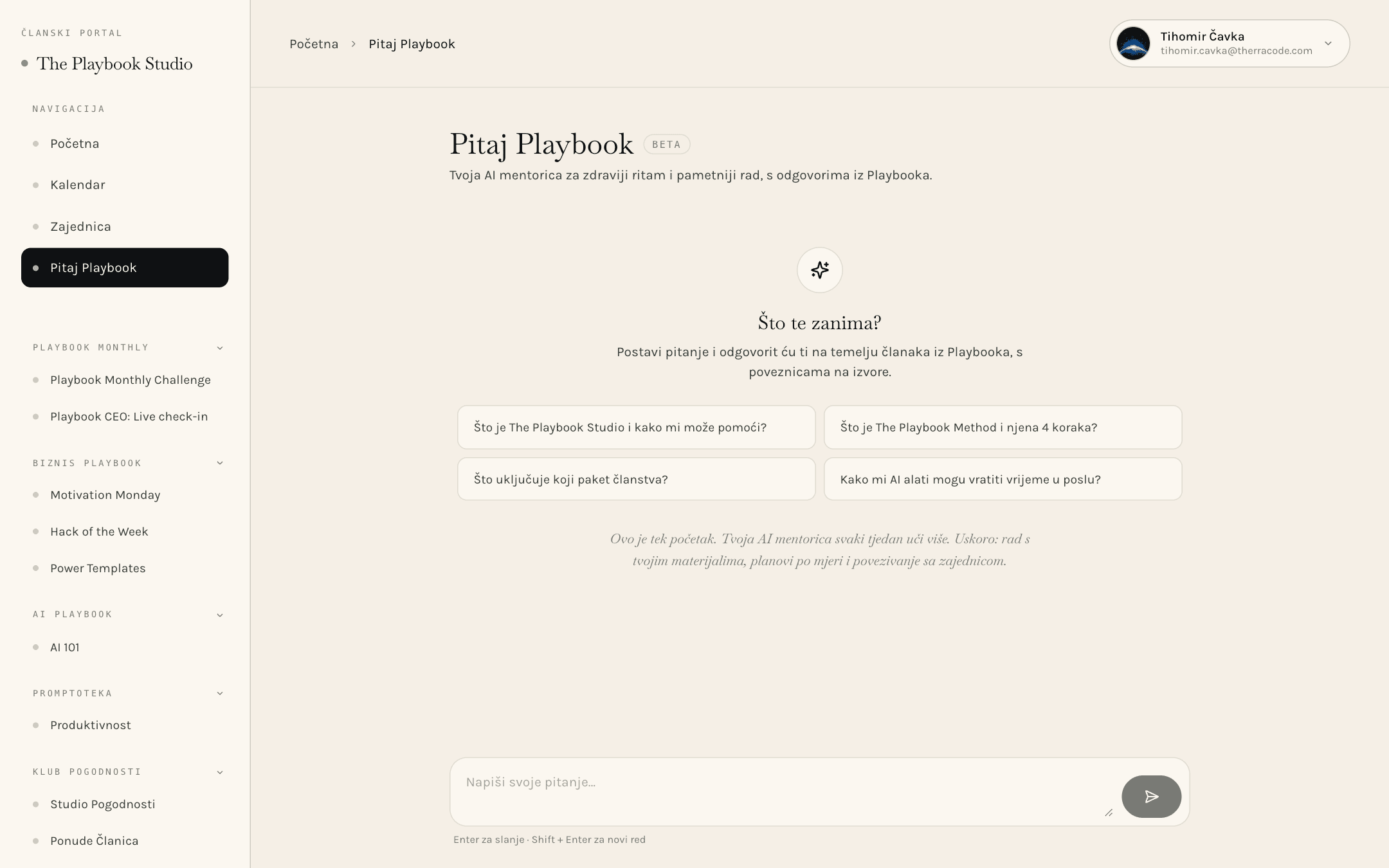 The Playbook Studio AI mentor